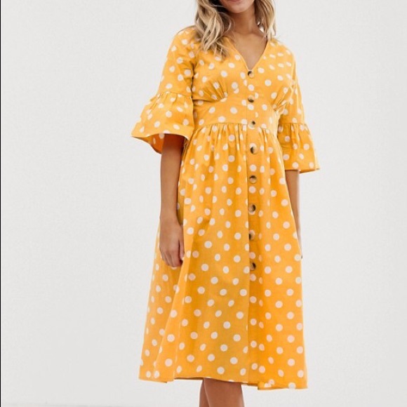 polka dot midi dress uk